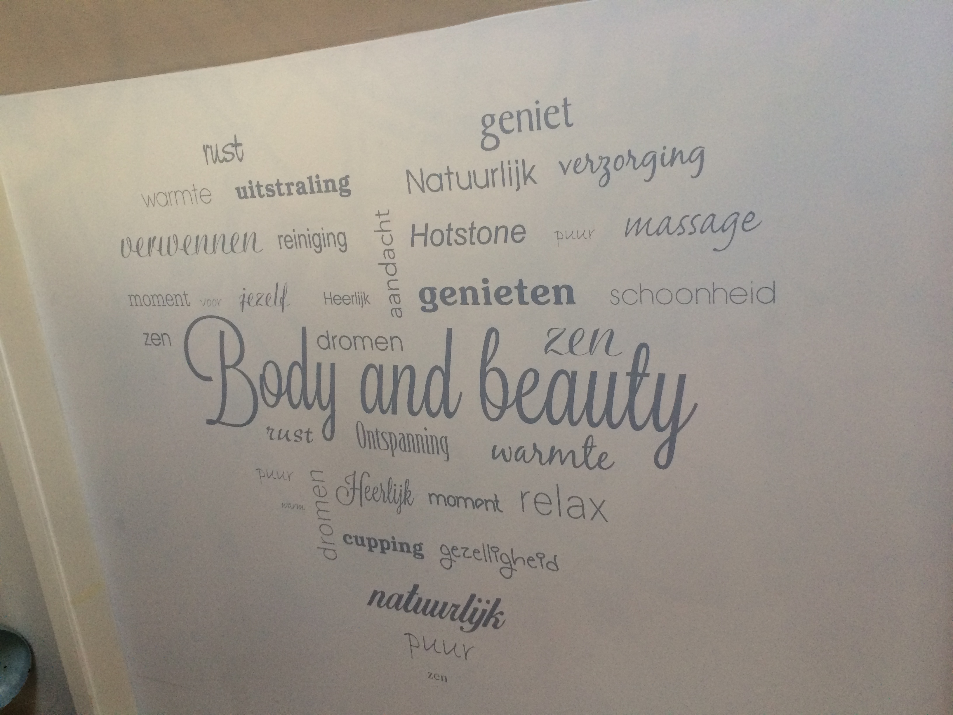 Body & Beauty - Wanddecoratie